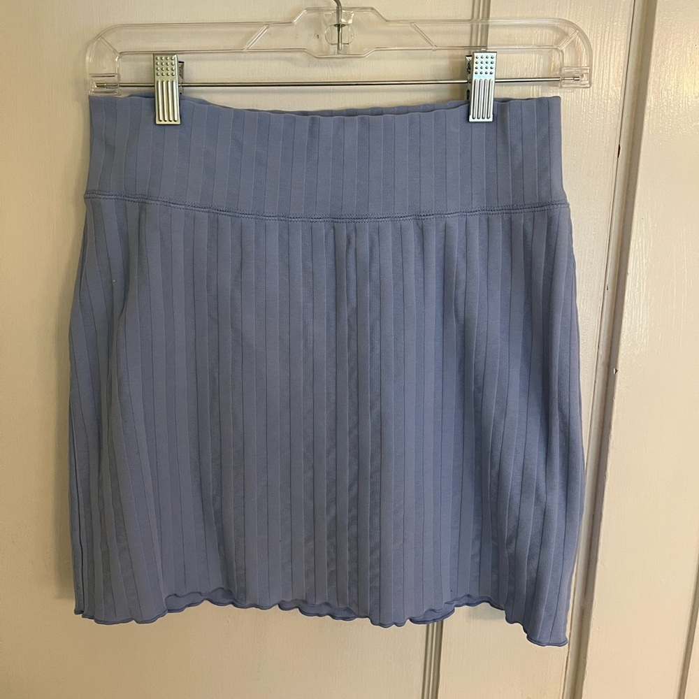 Aerie Blue Ribbed Mini Skirt Set - Picture 5 of 8